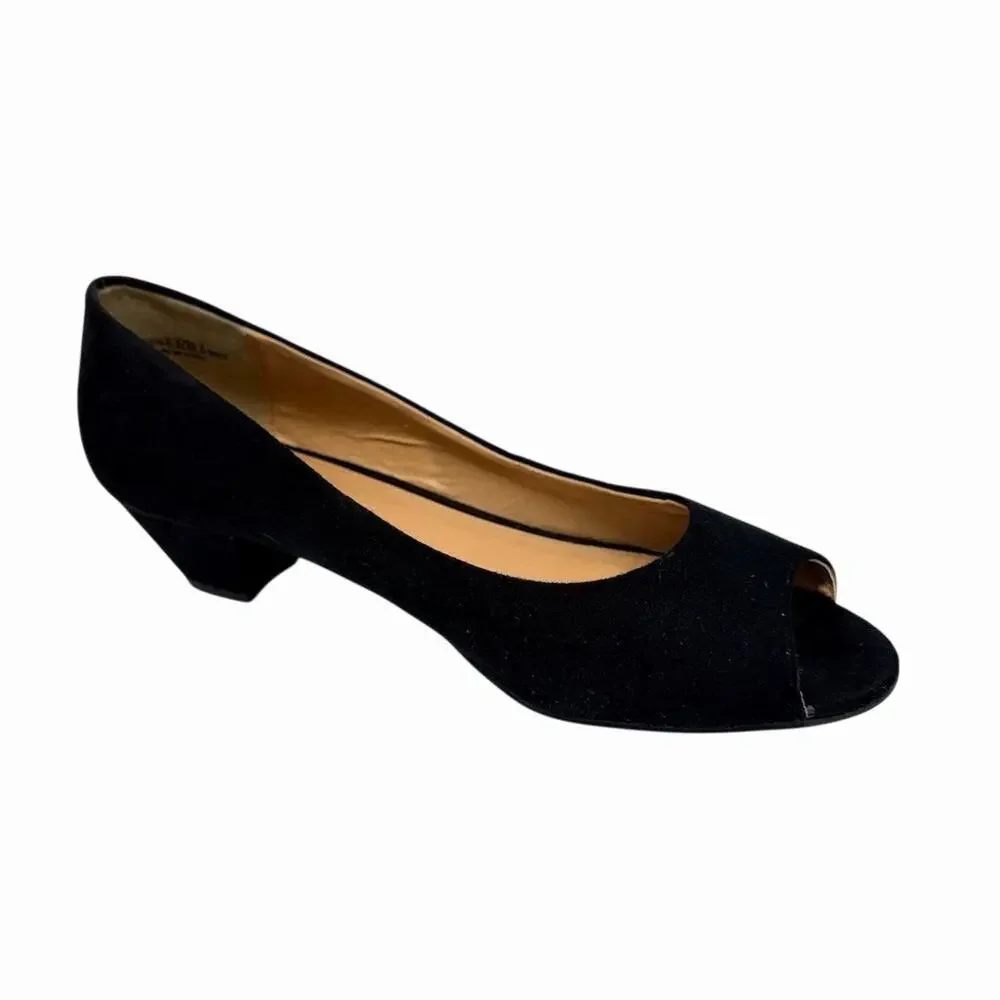 CL by Chinese Laundry Women's Black Peep Toe Wedge Heels Size 8.5 - Picture 3 of 9